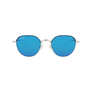 Maui Jim Round-Frame Titanium Sunglasses Silver Unisex-Adult